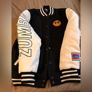 Authentic Zumba Wear jacket from the Lyrics by Lennon and McCartney collection.